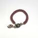 Tubular peyote beaded tips to finish off ends of leather. 